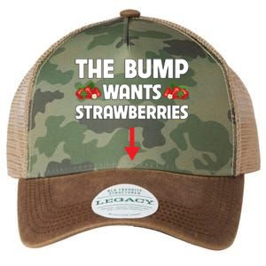 Pregnant Food Cravings The Bump Wants Strawberries Mom Gift Legacy Tie Dye Trucker Hat