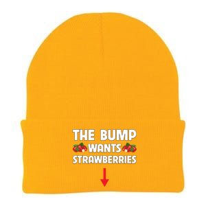 Pregnant Food Cravings The Bump Wants Strawberries Mom Gift Knit Cap Winter Beanie