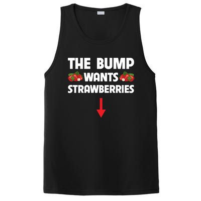 Pregnant Food Cravings The Bump Wants Strawberries Mom Gift PosiCharge Competitor Tank