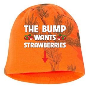 Pregnant Food Cravings The Bump Wants Strawberries Mom Gift Kati - Camo Knit Beanie