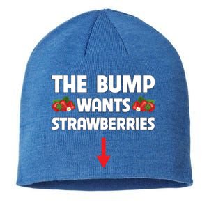 Pregnant Food Cravings The Bump Wants Strawberries Mom Gift Sustainable Beanie