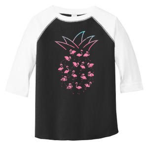 Pineapple Flamingo Cute Funny Tropical Fruit Hawaii Gift Toddler Fine Jersey T-Shirt