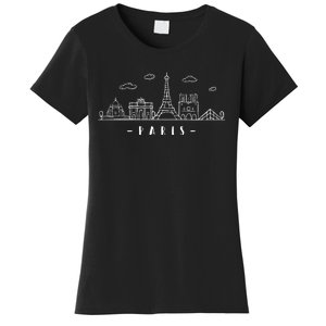 Paris France Capitalcity Skyline Eiffeltower Paris Lovers Women's T-Shirt