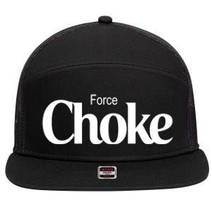 Psychic Force Choke Funny Scifi Logo Parody 7 Panel Mesh Trucker Snapback Hat