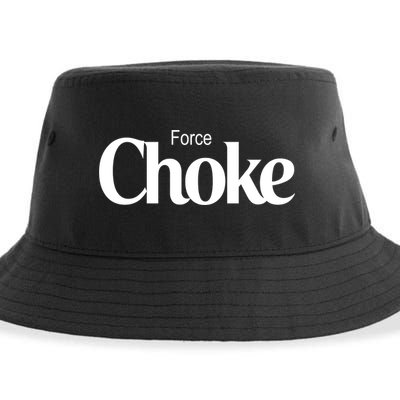 Psychic Force Choke Funny Scifi Logo Parody Sustainable Bucket Hat