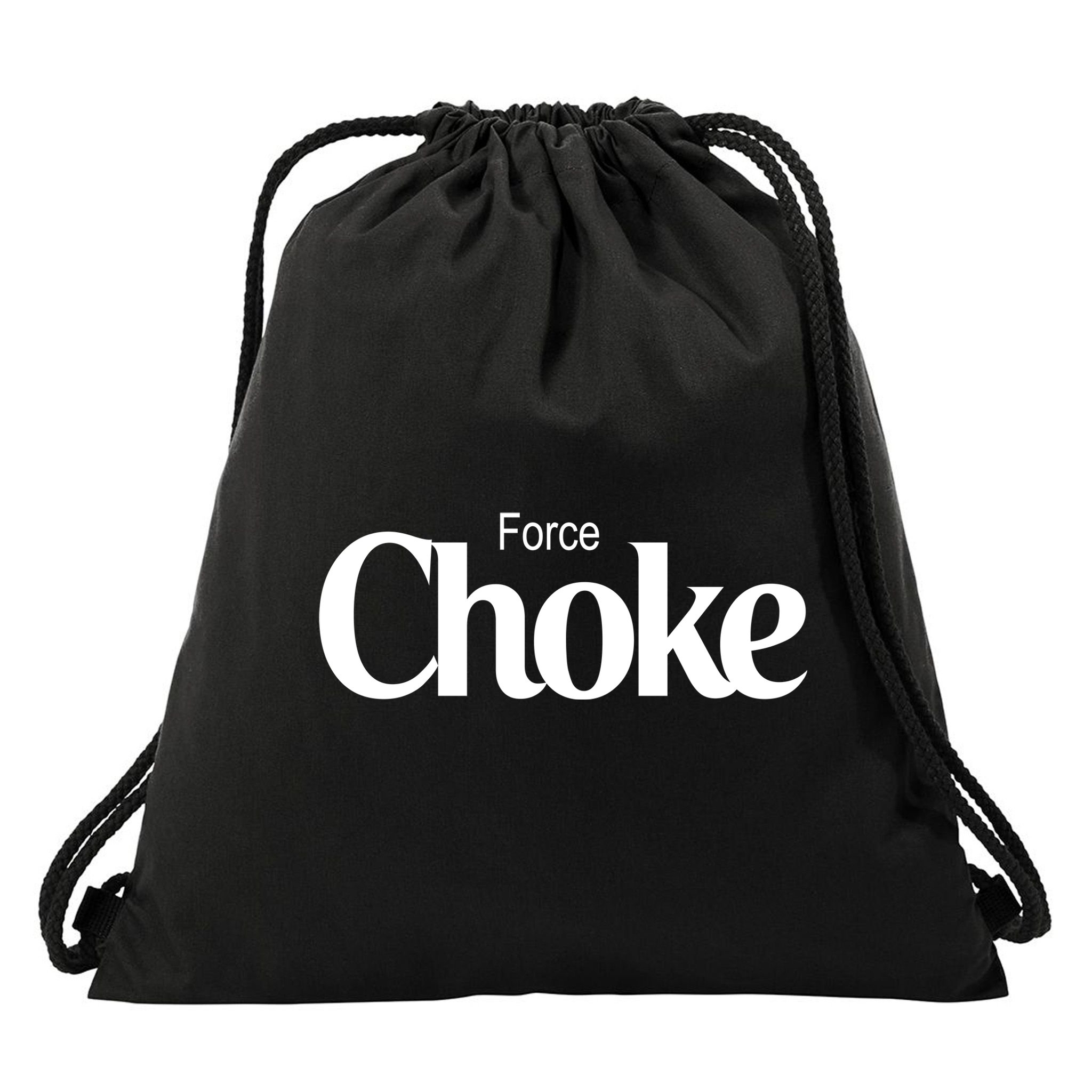 Psychic Force Choke Funny Scifi Logo Parody Drawstring Bag