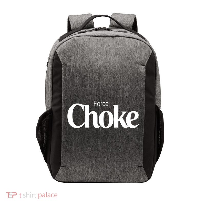 Psychic Force Choke Funny Scifi Logo Parody Vector Backpack