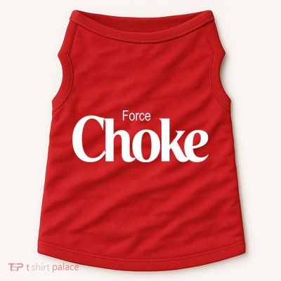 Psychic Force Choke Funny Scifi Logo Parody Doggie Tank