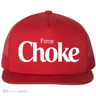 Psychic Force Choke Funny Scifi Logo Parody Flat Bill Trucker Hat