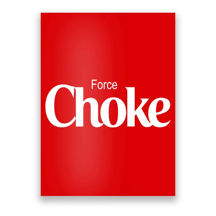 Psychic Force Choke Funny Scifi Logo Parody Poster