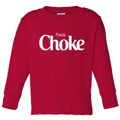 Psychic Force Choke Funny Scifi Logo Parody Toddler Long Sleeve Shirt