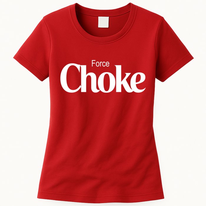 Psychic Force Choke Funny Scifi Logo Parody Womens T-Shirt