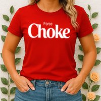 Psychic Force Choke Funny Scifi Logo Parody Womens T-Shirt