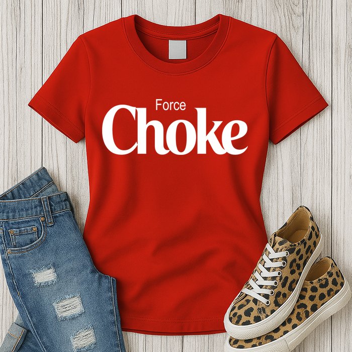 Psychic Force Choke Funny Scifi Logo Parody Womens T-Shirt