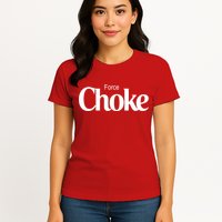 Psychic Force Choke Funny Scifi Logo Parody Womens T-Shirt