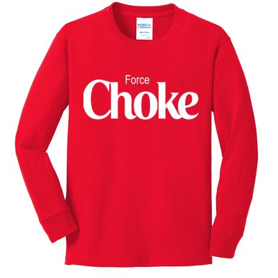 Psychic Force Choke Funny Scifi Logo Parody Kids Long Sleeve Shirt