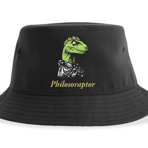 Philosoraptor Funny Cute Gift Sustainable Bucket Hat