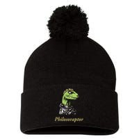 Philosoraptor Funny Cute Gift Pom Pom 12in Knit Beanie