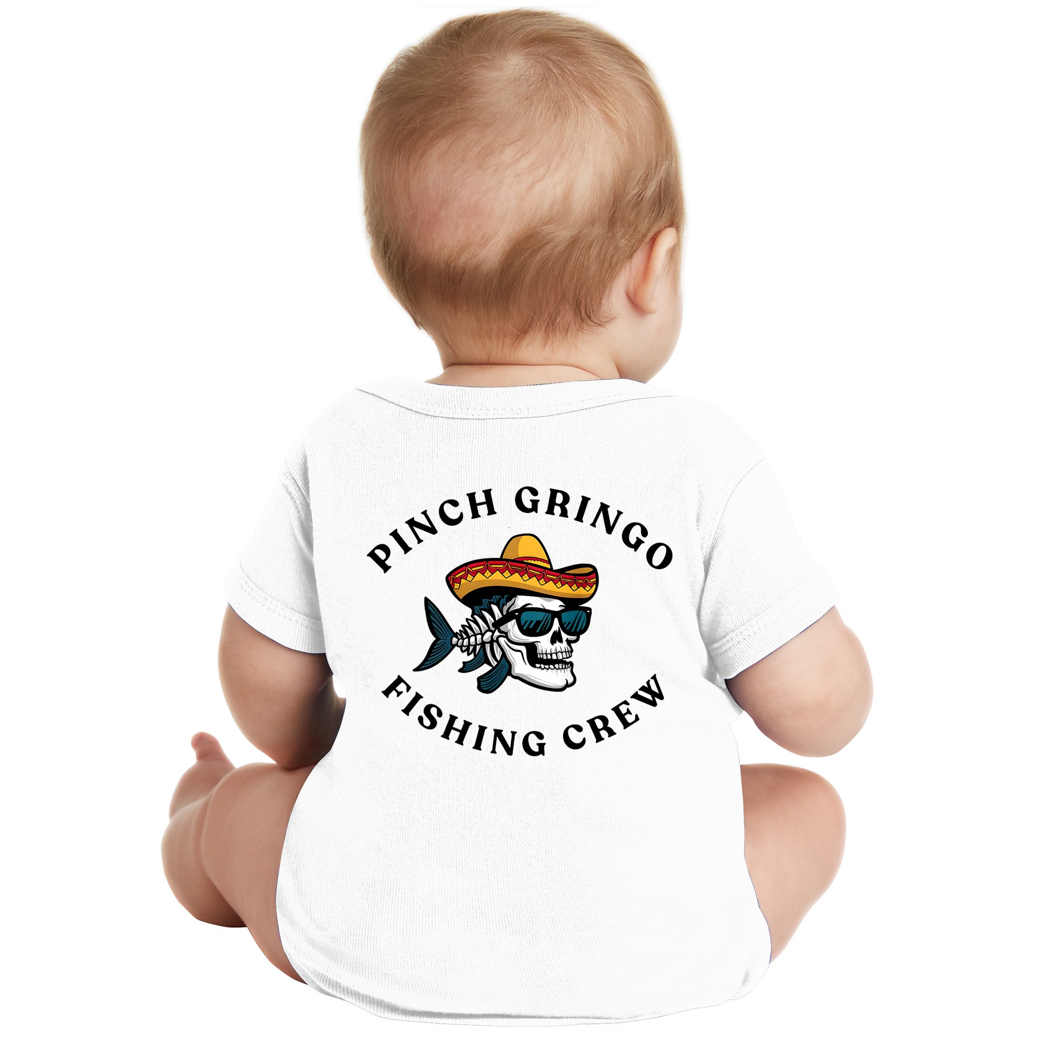 Pinchegringo Fishing Crew Baby Bodysuit