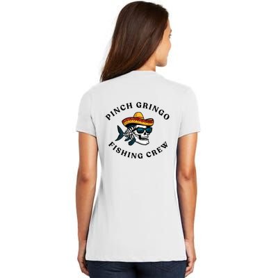Pinchegringo Fishing Crew Women's V-Neck T-Shirt