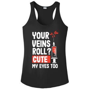 Phlebotomist Funny Cute Phlebotomy Technician Nurse RN Ladies PosiCharge Competitor Racerback Tank