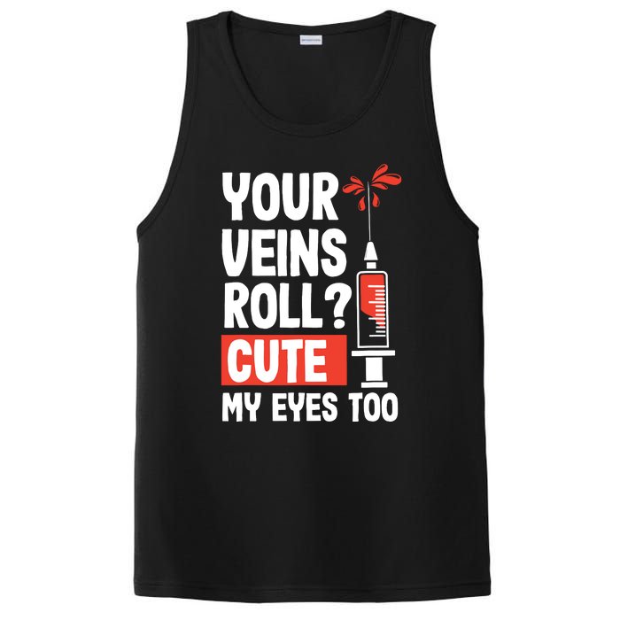 Phlebotomist Funny Cute Phlebotomy Technician Nurse RN PosiCharge Competitor Tank