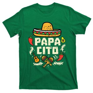 Papacito Family Cinco De Mayo Matchin Couple Mexican Dad T-Shirt