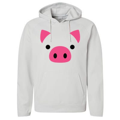 Pig Face Costume Funny Halloween Performance Fleece Hoodie