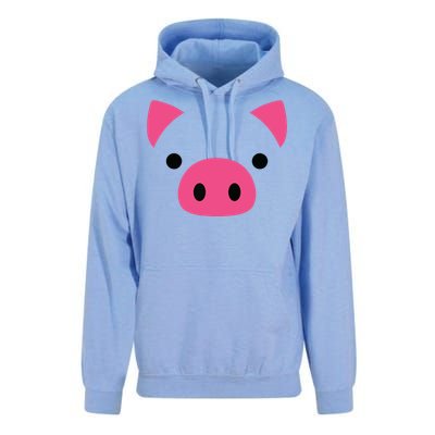 Pig Face Costume Funny Halloween Unisex Surf Hoodie