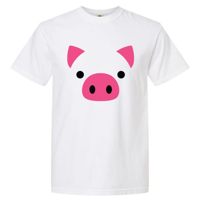 Pig Face Costume Funny Halloween Garment-Dyed Heavyweight T-Shirt