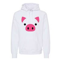 Pig Face Costume Funny Halloween Premium Hoodie