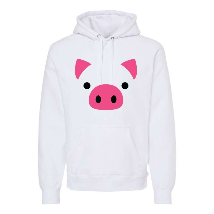 Pig Face Costume Funny Halloween Premium Hoodie