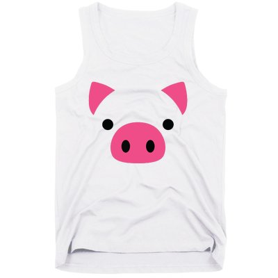 Pig Face Costume Funny Halloween Tank Top