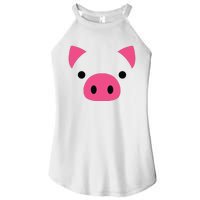 Pig Face Costume Funny Halloween Women’s Perfect Tri Rocker Tank