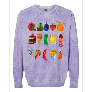 Party Food Caterpillar Colorblast Crewneck Sweatshirt