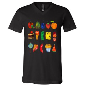 Party Food Caterpillar V-Neck T-Shirt