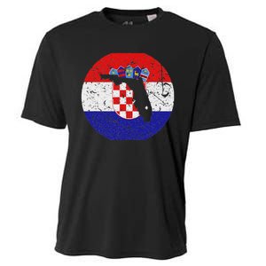 Proud Floridian Croatian From Florida Croatia Home Pride Cooling Performance Crew T-Shirt