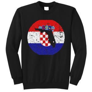 Proud Floridian Croatian From Florida Croatia Home Pride Sweatshirt