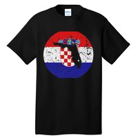 Proud Floridian Croatian From Florida Croatia Home Pride Tall T-Shirt