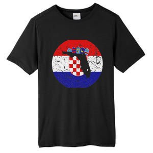 Proud Floridian Croatian From Florida Croatia Home Pride Tall Fusion ChromaSoft Performance T-Shirt