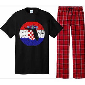 Proud Floridian Croatian From Florida Croatia Home Pride Pajama Set