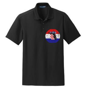 Proud Floridian Croatian From Florida Croatia Home Pride Dry Zone Grid Polo