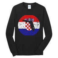 Proud Floridian Croatian From Florida Croatia Home Pride Tall Long Sleeve T-Shirt