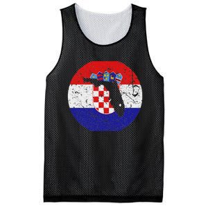 Proud Floridian Croatian From Florida Croatia Home Pride Mesh Reversible Basketball Jersey Tank