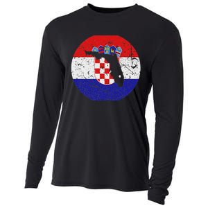 Proud Floridian Croatian From Florida Croatia Home Pride Cooling Performance Long Sleeve Crew