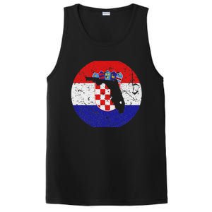 Proud Floridian Croatian From Florida Croatia Home Pride PosiCharge Competitor Tank