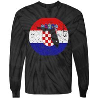 Proud Floridian Croatian From Florida Croatia Home Pride Tie-Dye Long Sleeve Shirt