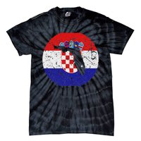 Proud Floridian Croatian From Florida Croatia Home Pride Tie-Dye T-Shirt