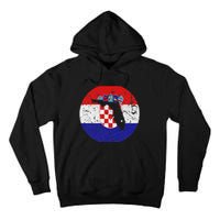 Proud Floridian Croatian From Florida Croatia Home Pride Tall Hoodie