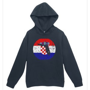 Proud Floridian Croatian From Florida Croatia Home Pride Urban Pullover Hoodie